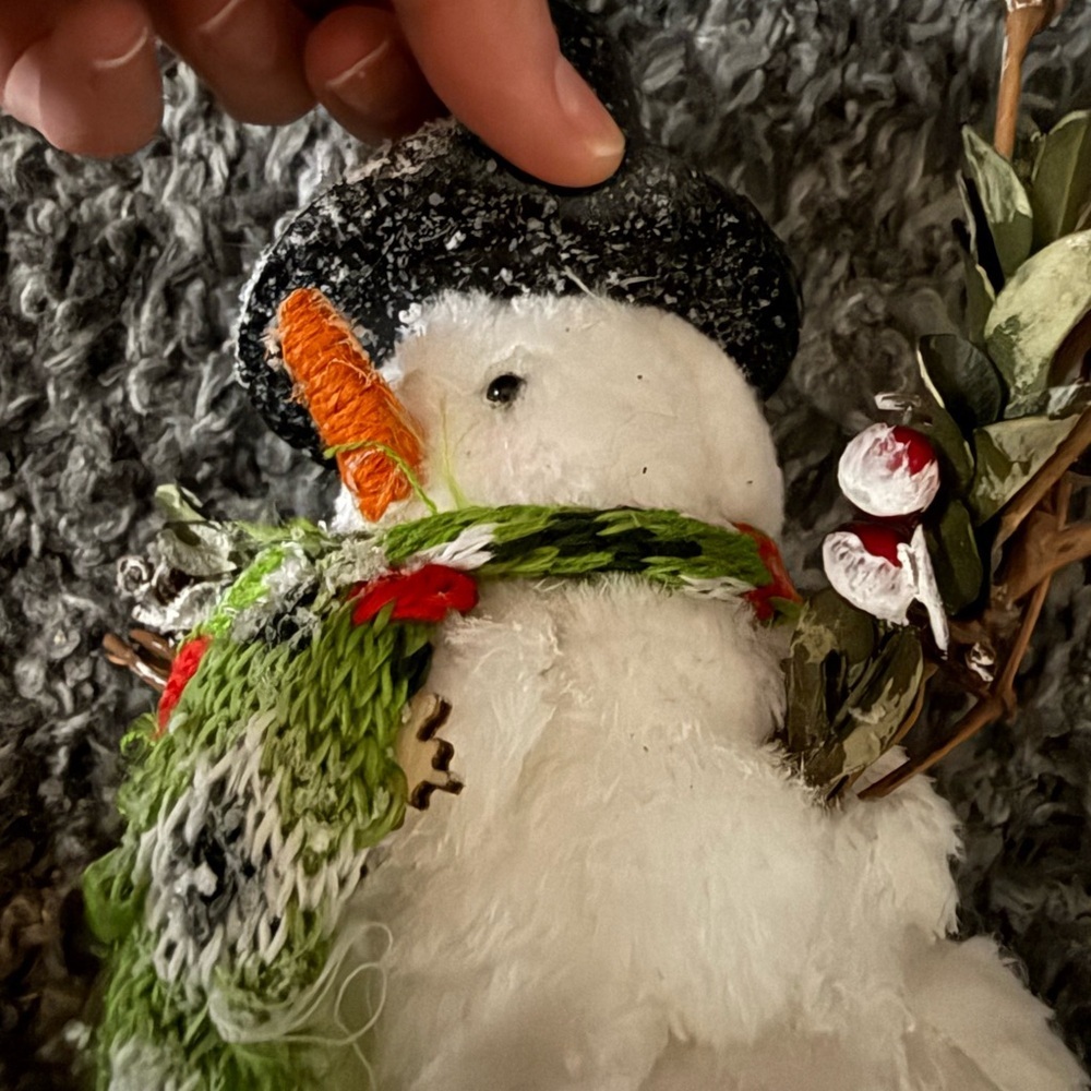 Charming Snowman with Festive Scarf - Picture 2 of 4